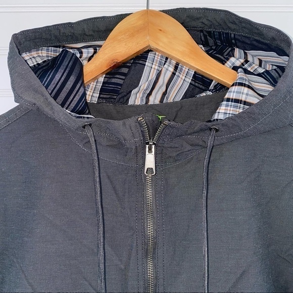Gray Hooded jacket, full zip Size Large - Picture 6 of 8